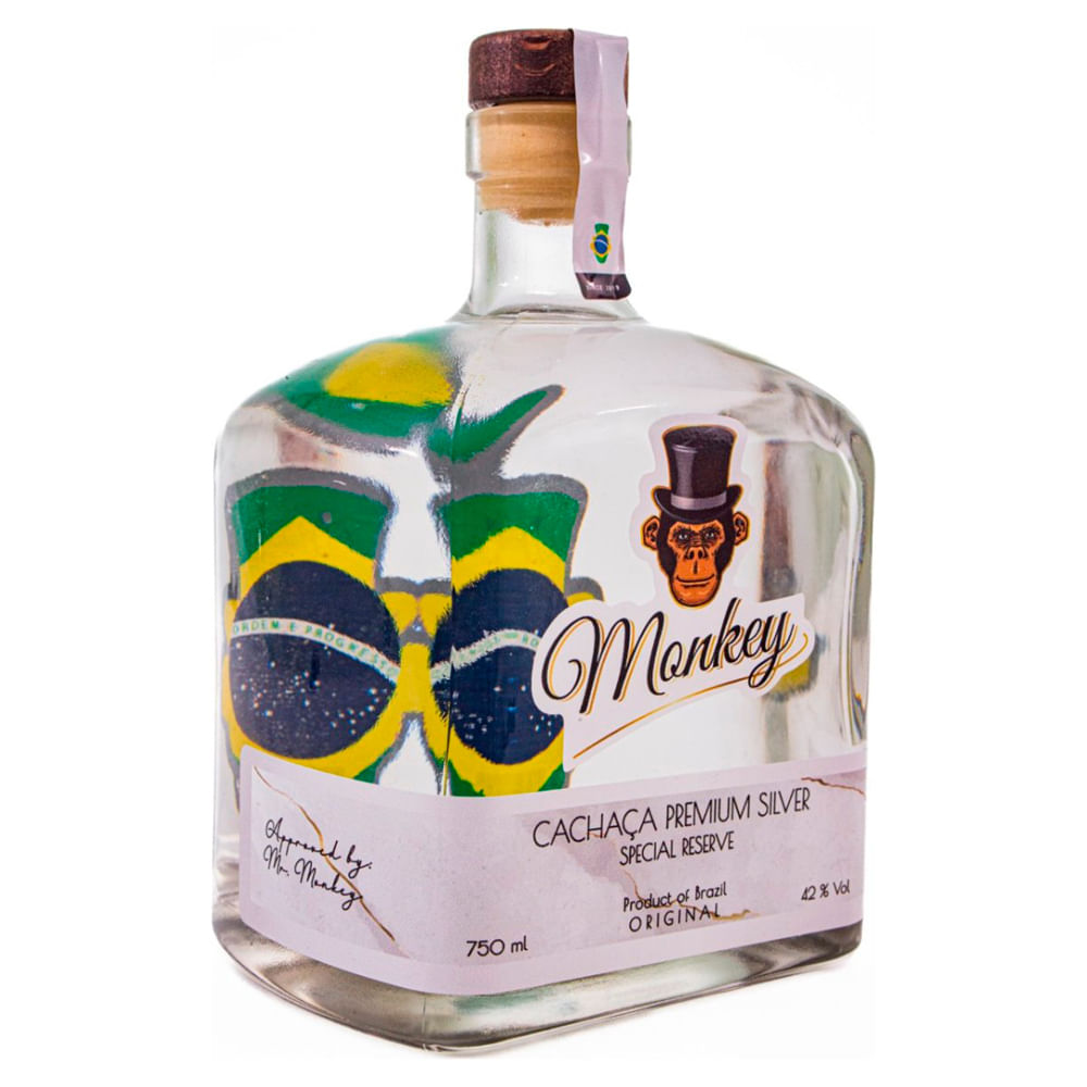 Cachaça Monkey Silver 750ml