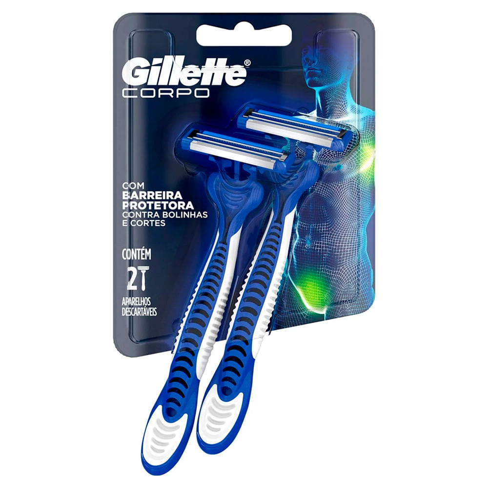 Aparelho para Barbear Gillette Corpo | Com 2 Unidades