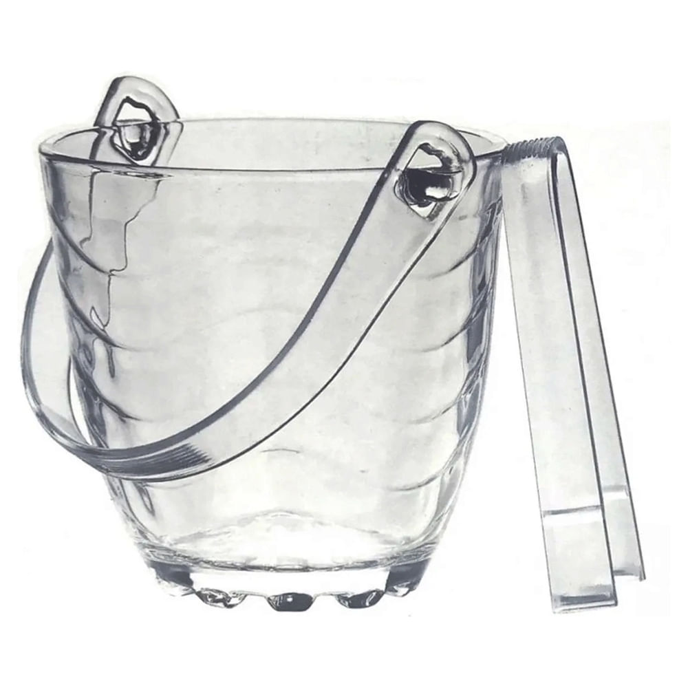 Balde para Gelo Hauskraft 840ml com Pegador Ondular