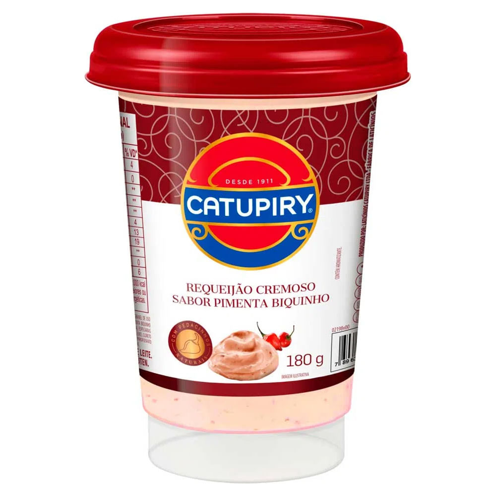 Requeijão Cremoso Catupiry Pimenta Biquinho 180g