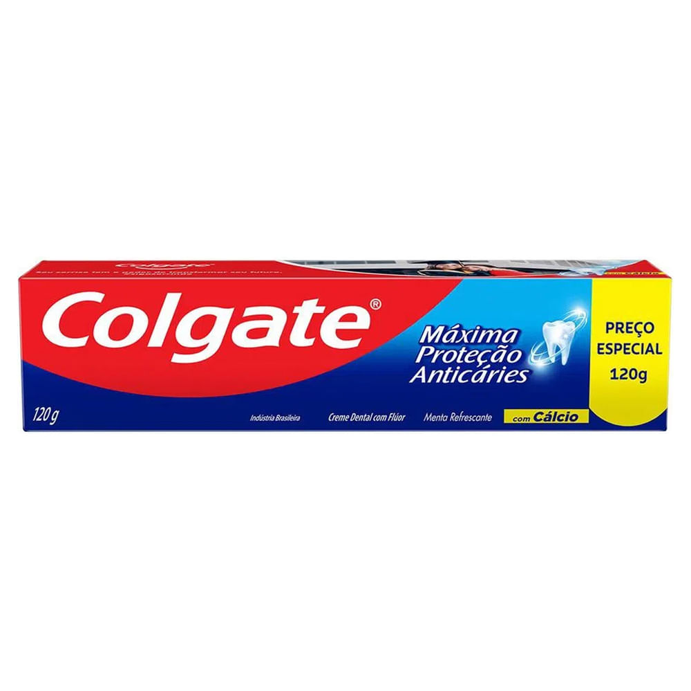 Creme Dental Colgate Máxima Proteção Anticáries Menta Refrescante 120g