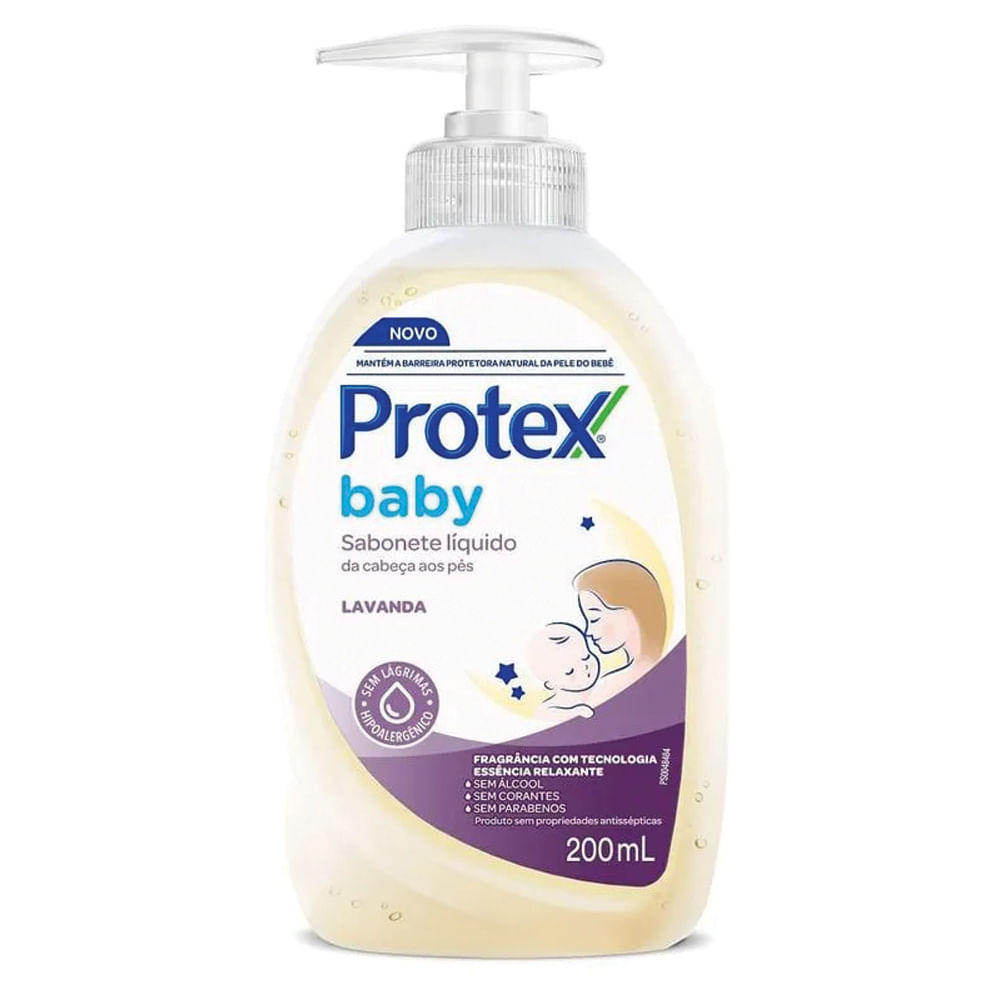 Sabonete Líquido Infantil Protex Baby Lavanda 200ml