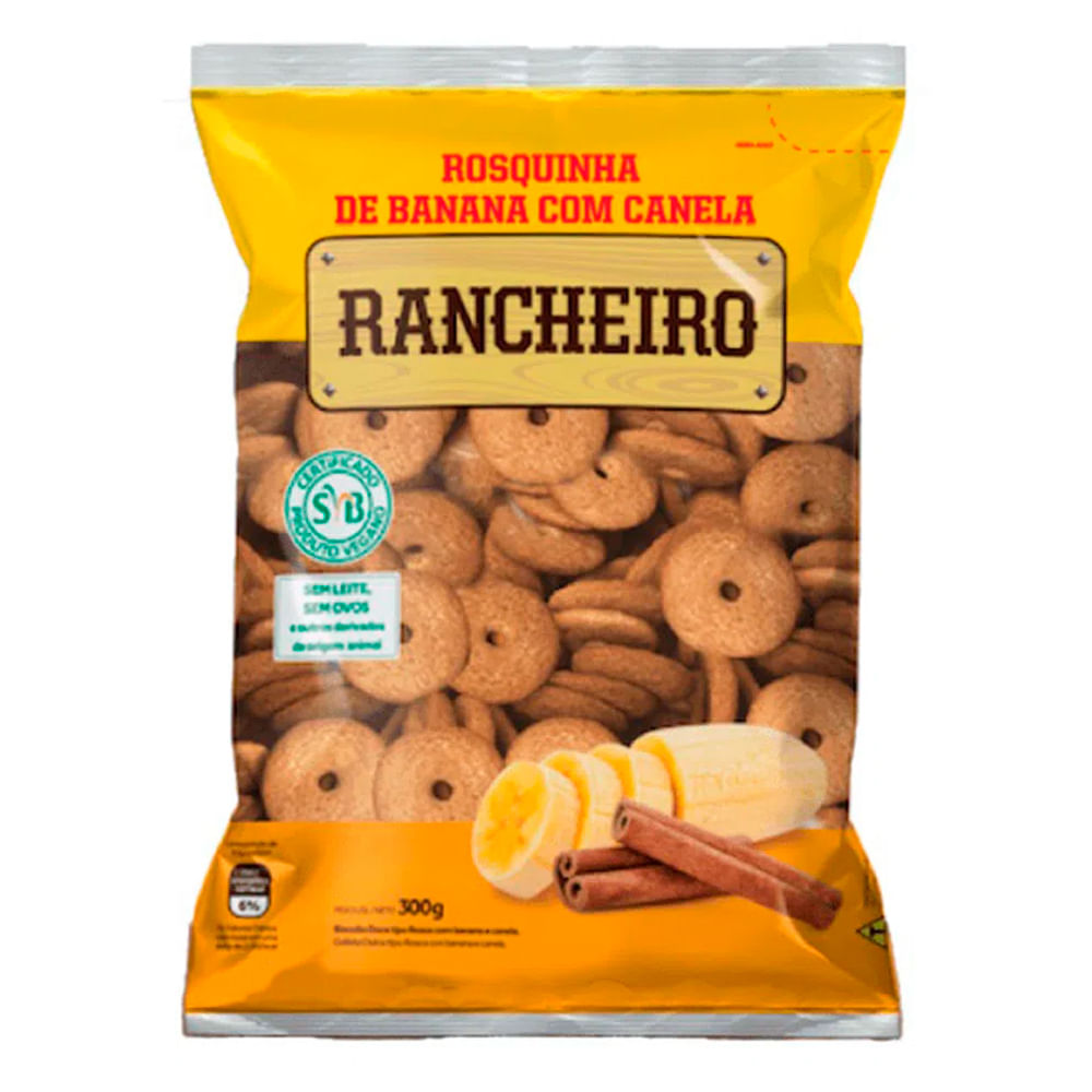 Rosquinha Rancheiro Banana com Canela 300g