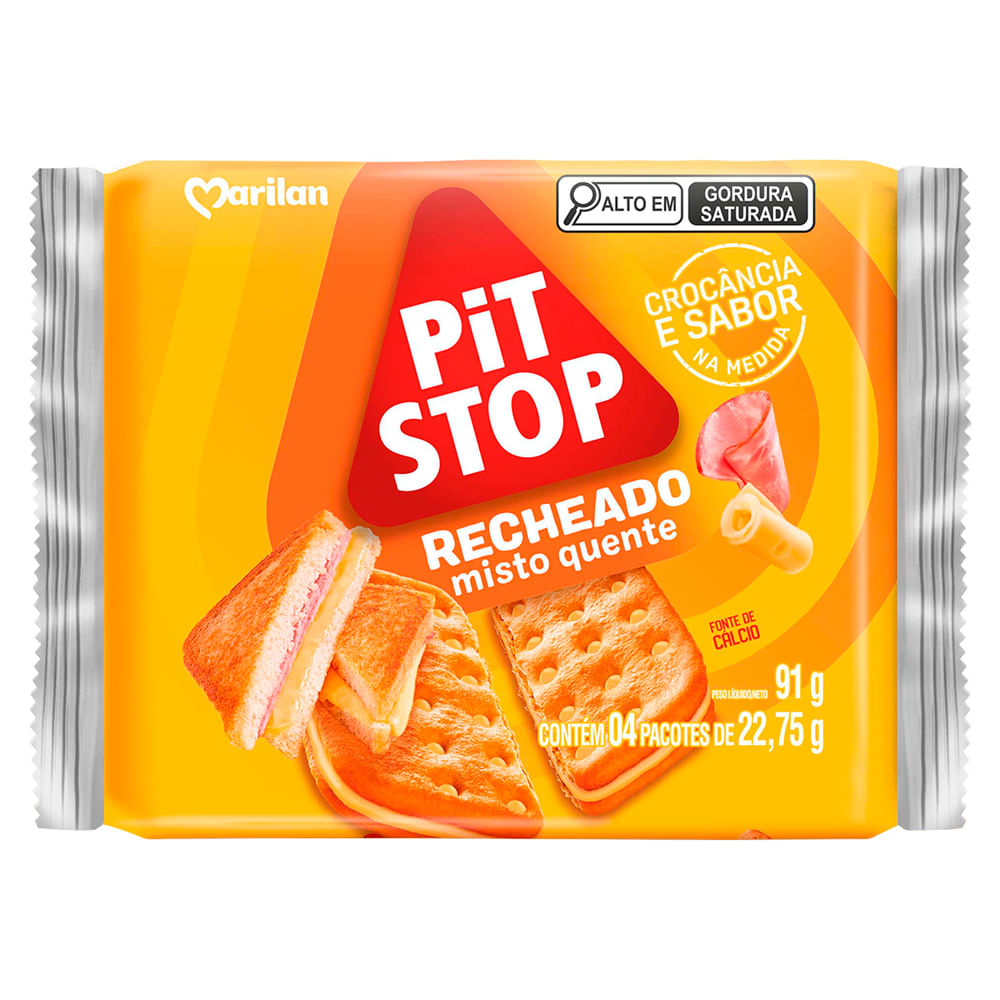 Biscoito Salgado Marilan Pit Stop Misto Quente 91g