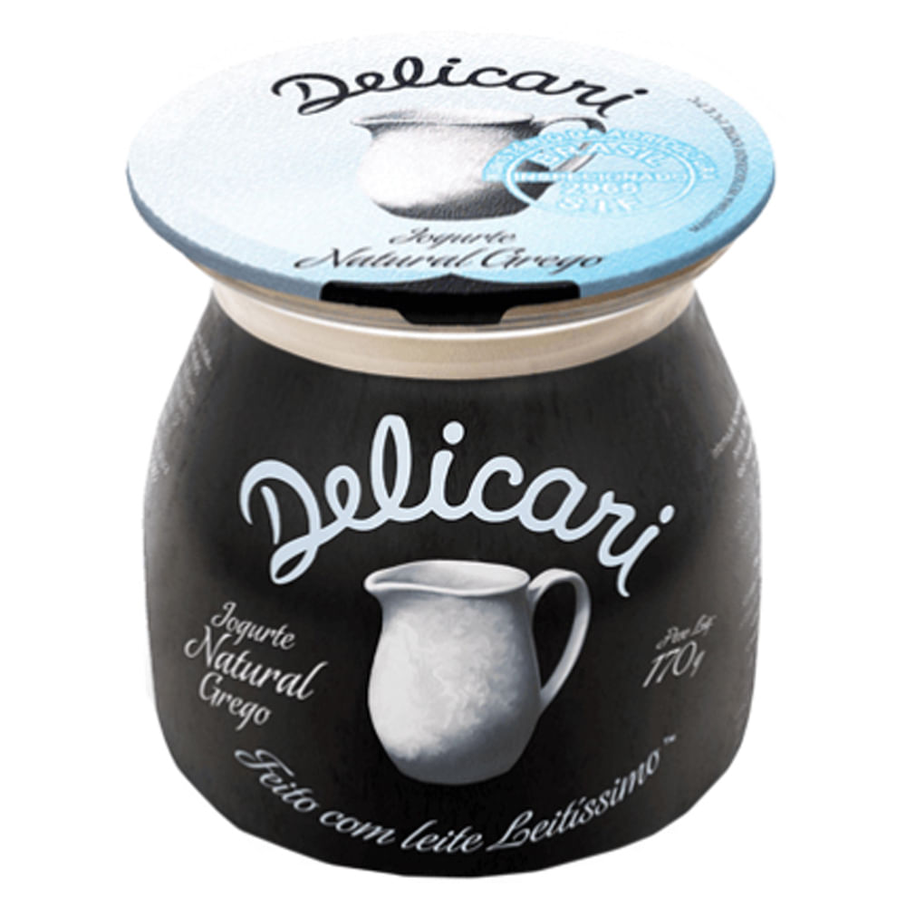 Iogurte Grego Delicari Natural 170g