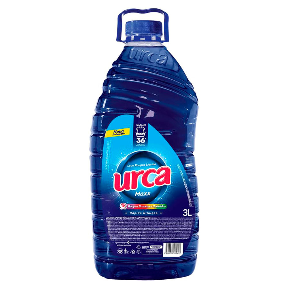 Lava Roupas Urca Maxx Diluído Azul 3L