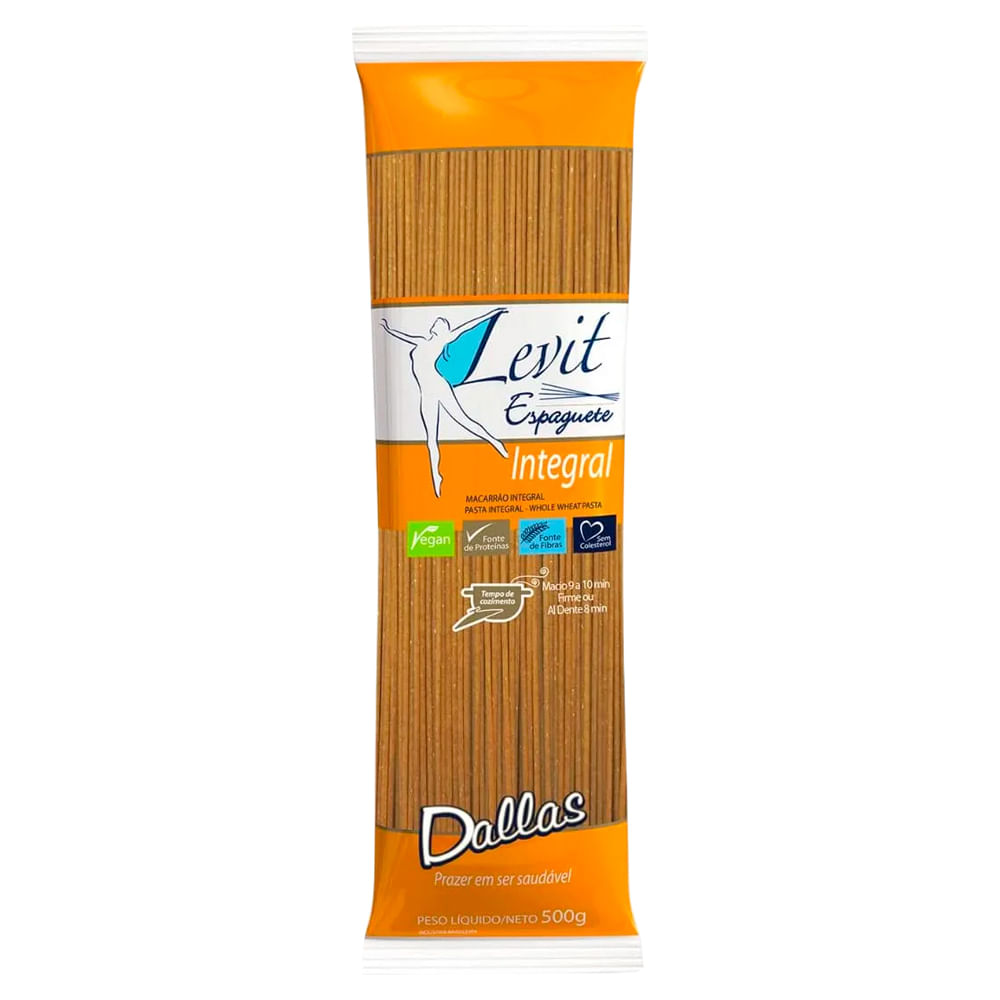 Macarrão Dallas Levit Massa Integral Espaguete 500g