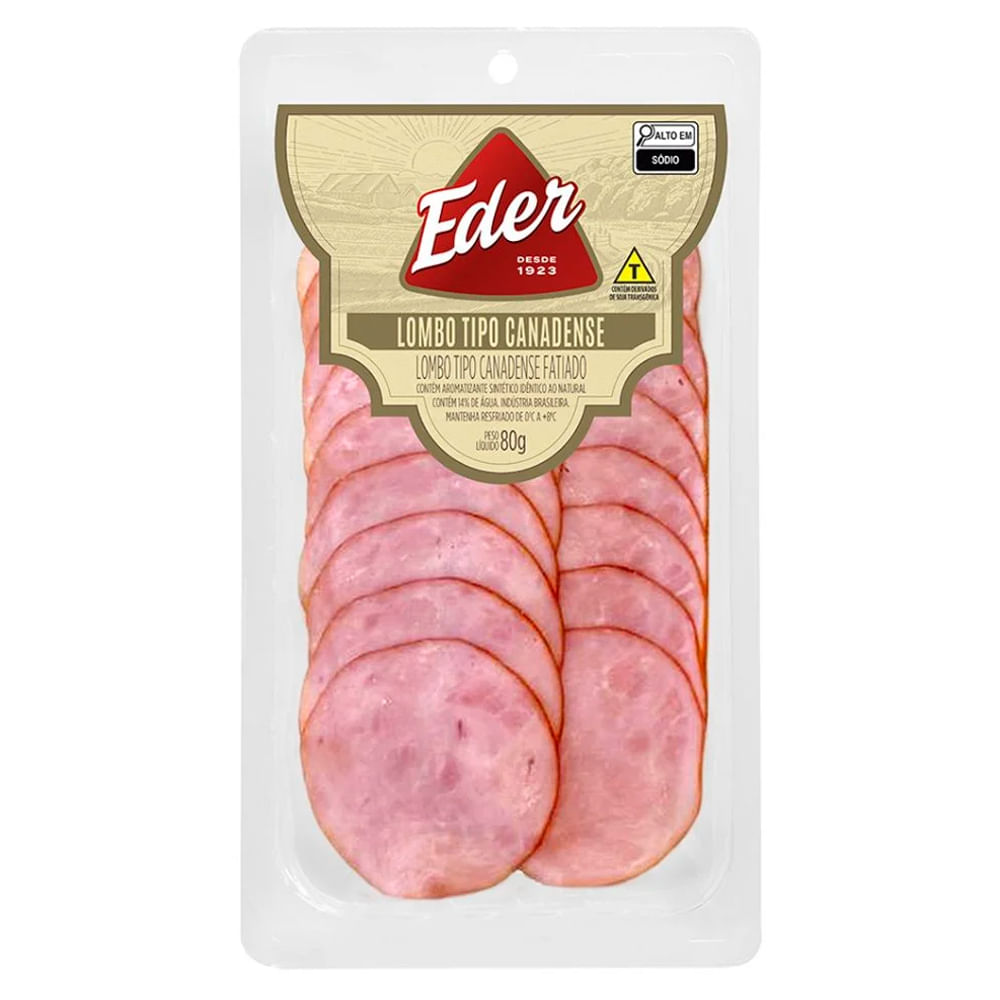 Lombo Canadense Eder Fatiado 80g