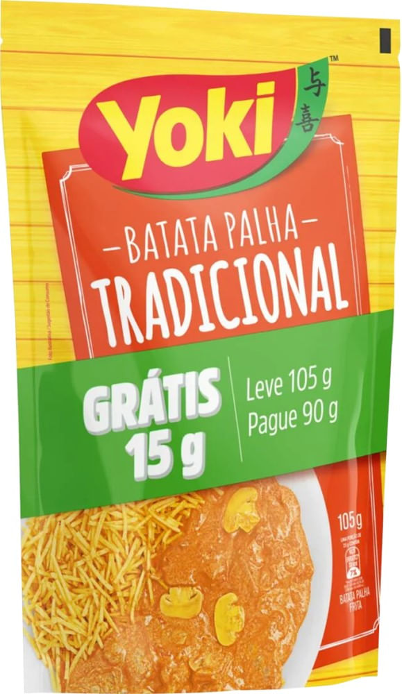 Batata Palha Yoki Tradicional Leve 105g Pague 90g