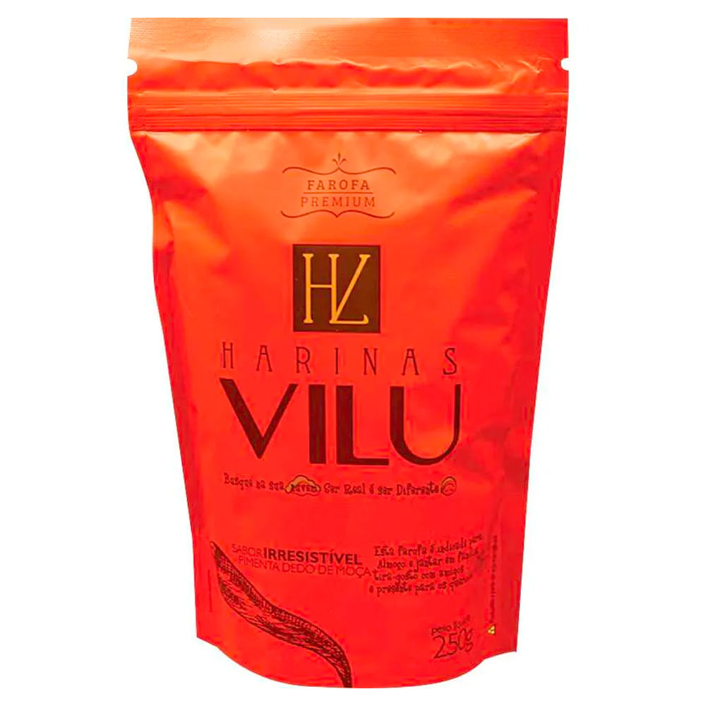 Farofa de Mandioca Harinas Vilu Premium com Pimenta 250g