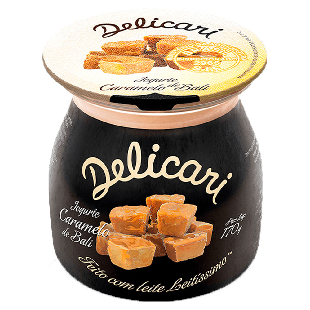 Iogurte Delicari Caramelo de Bali 170g