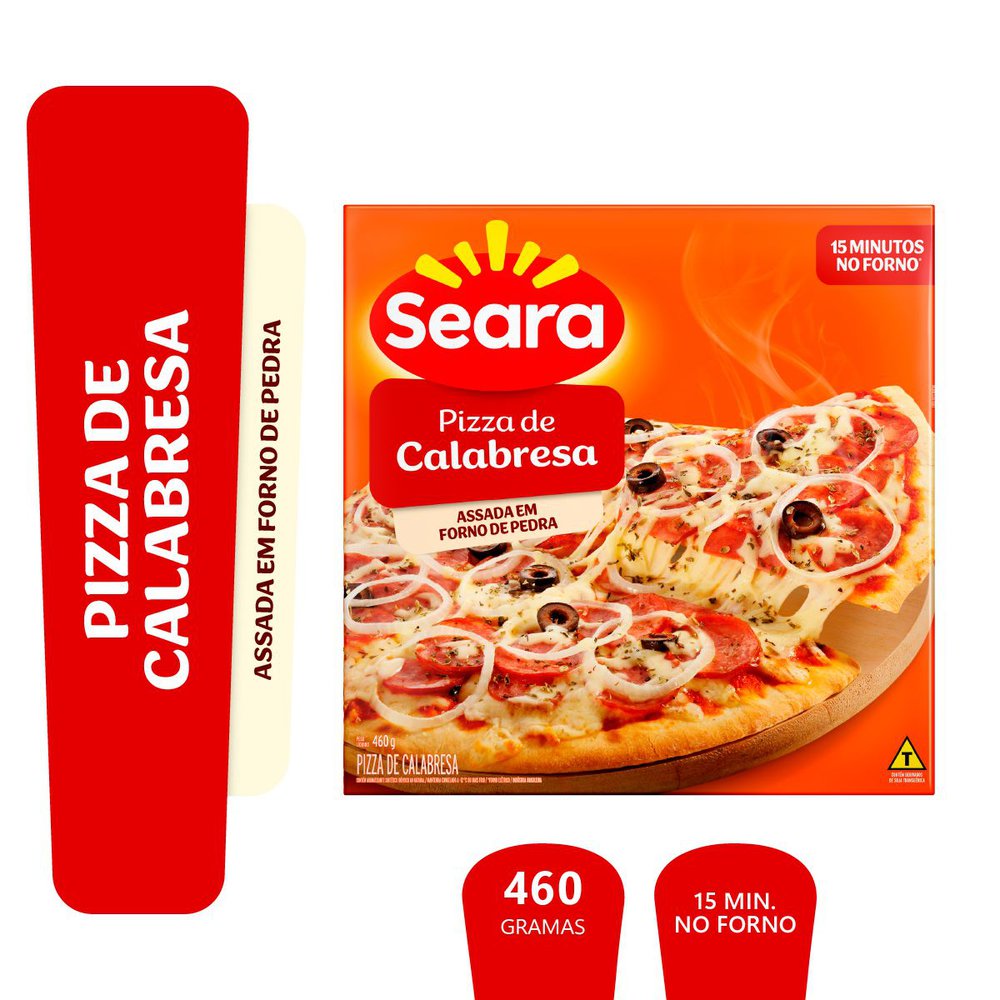 Pizza Congelada Seara Calabresa 460g