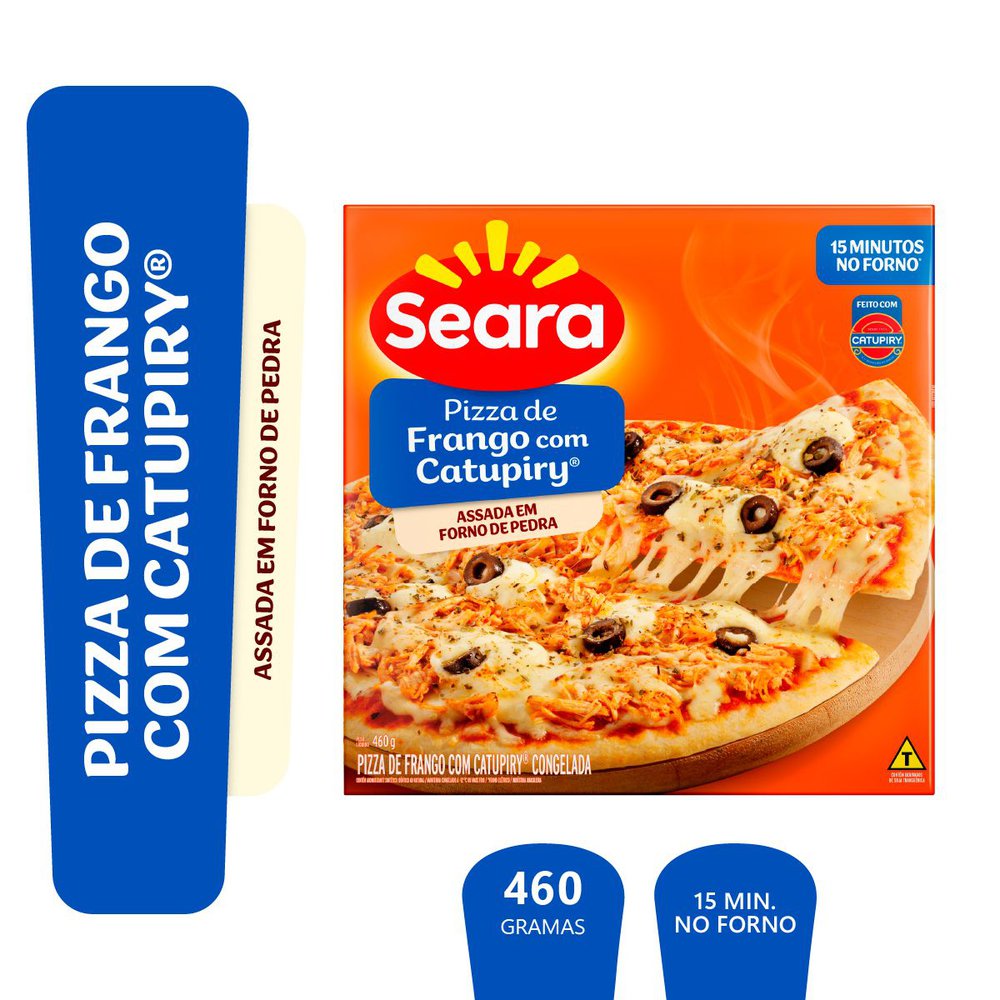 Pizza Congelada Seara Frango com Queijo 460g