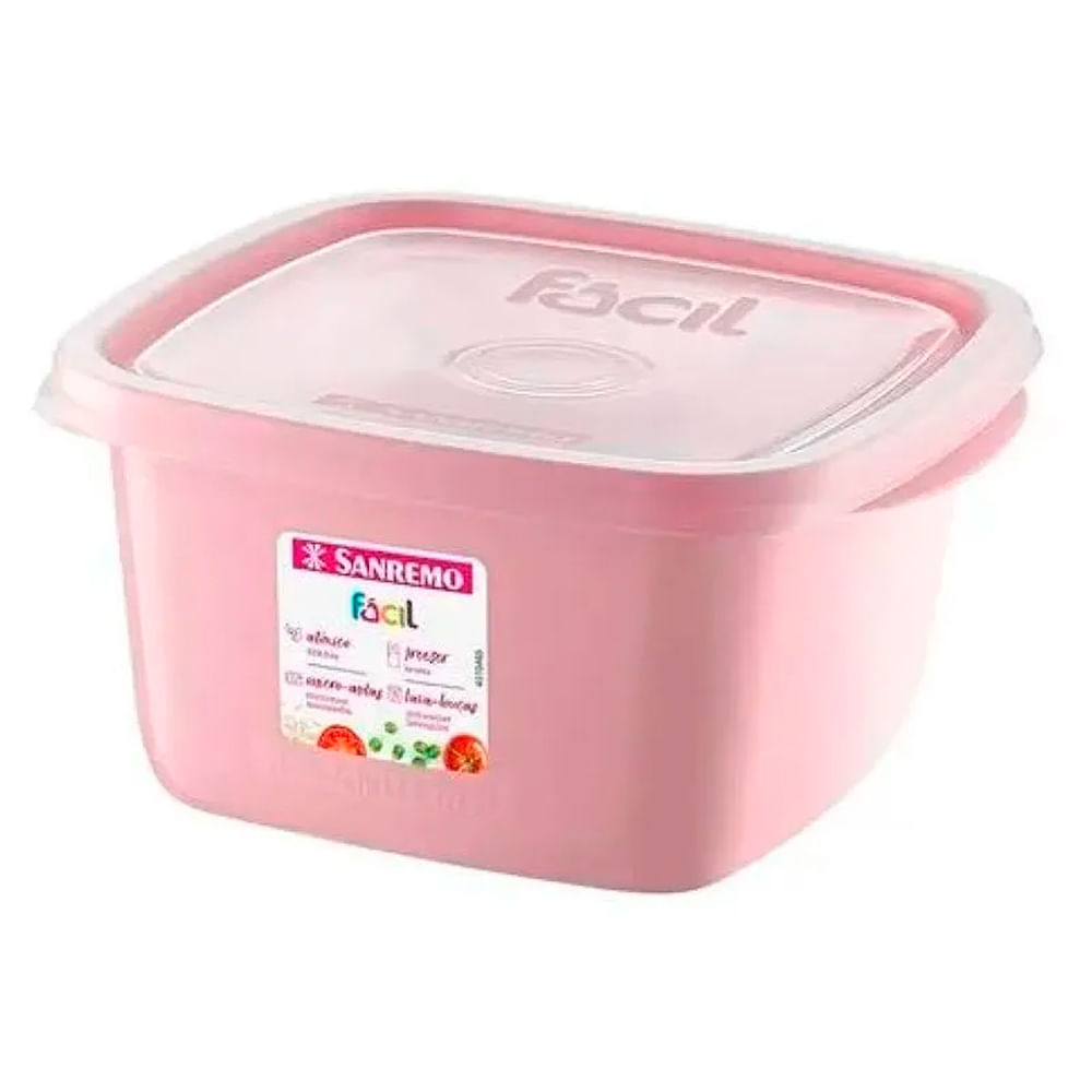 Pote Plástico Sanremo Colorido Sortidos - Com Tampa