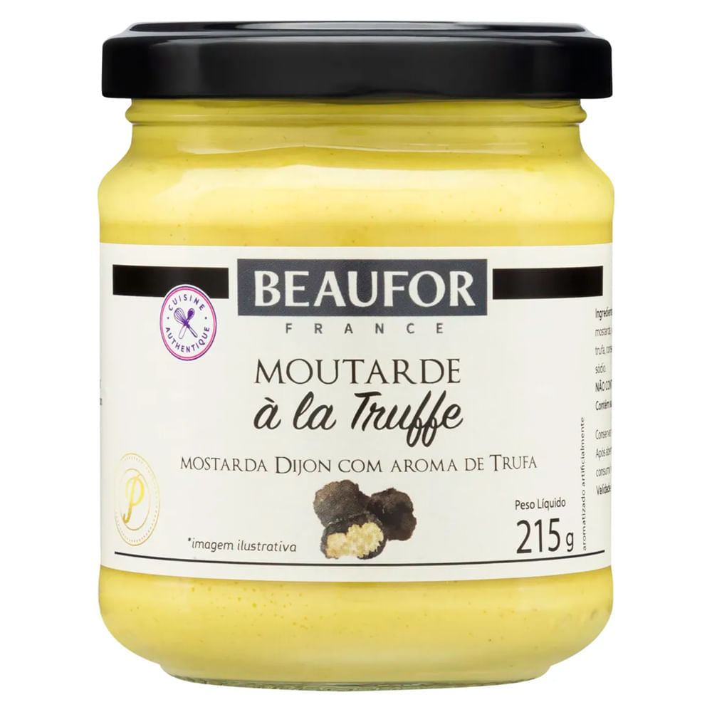 Mostarda Francesa Beaufor Dijon com Trufa Vidro 215g
