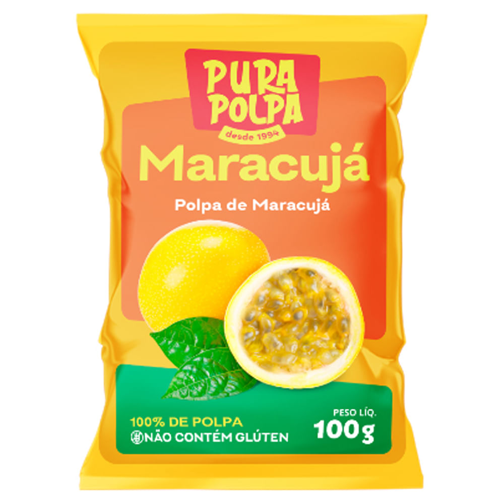 Polpa Congelada Pura Polpa Maracujá 100g