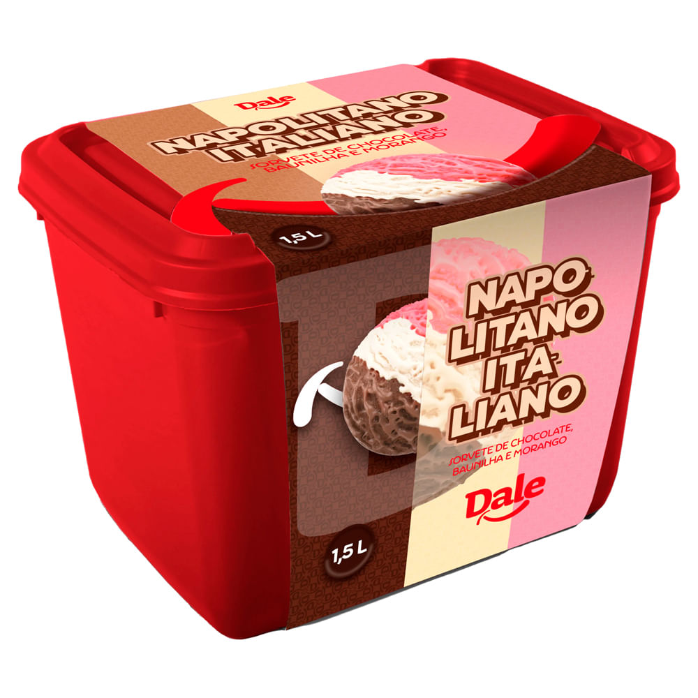 Sorvete Dale Napolitano 1,5L