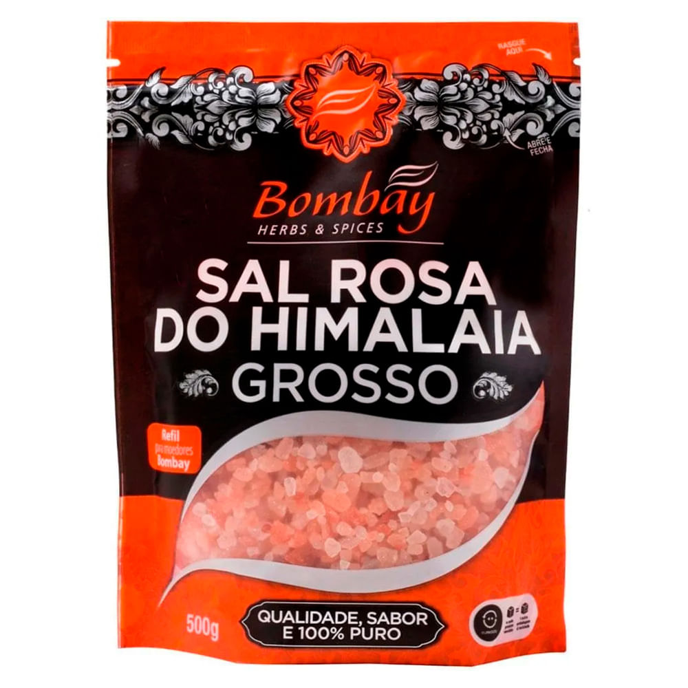 Sal Rosa do Himalaia Bombay Grosso 500g