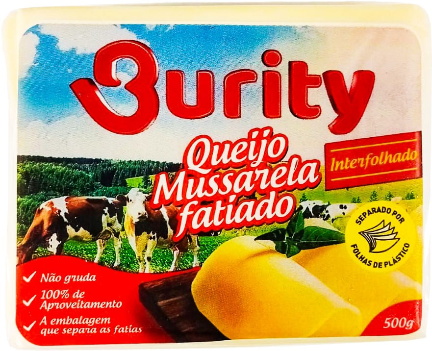 Queijo Mussarela Burity Fatiado 500g