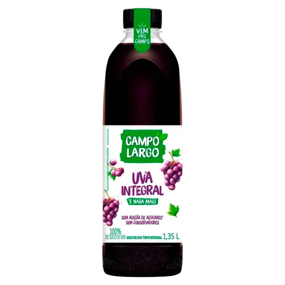 Suco Integral Campo Largo Uva 1,35L