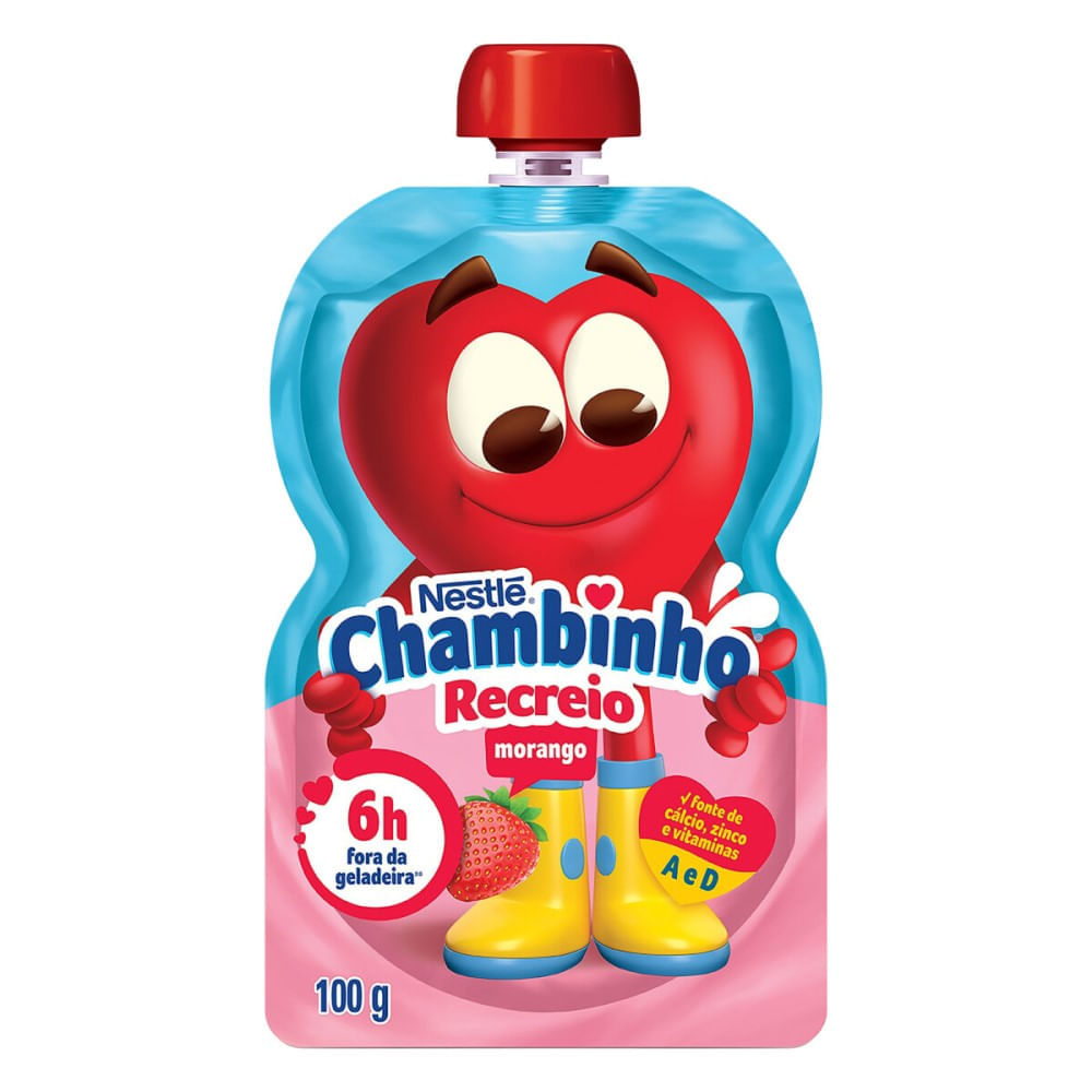 Iogurte Nestlé Chambinho Morango 100g