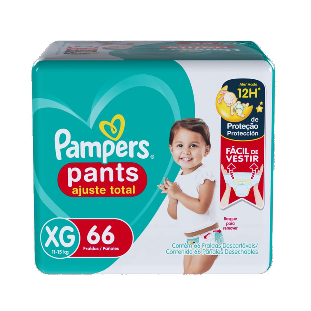 Fralda Infantil Pampers Pants Tamanho XG Com 66 Unidades