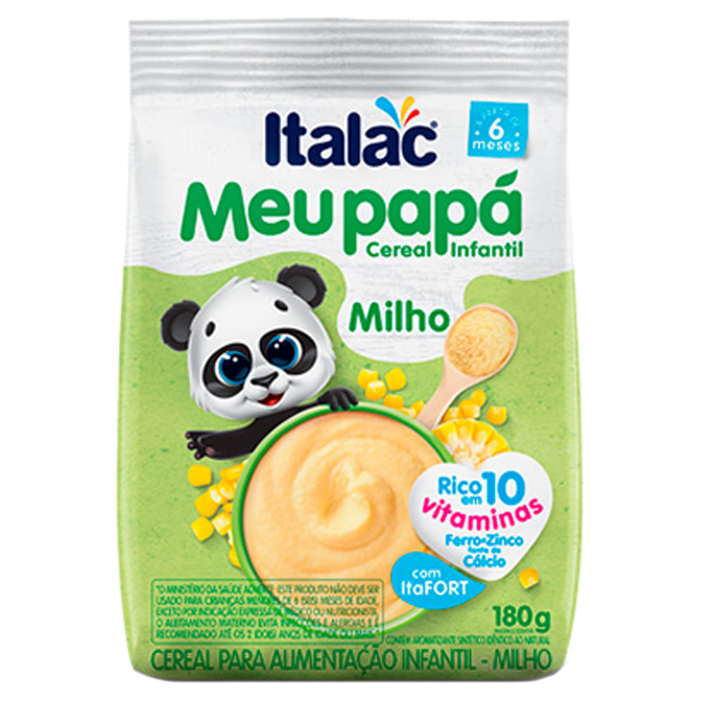 Cereal Infantil Italac Meu Papá Milho 180g