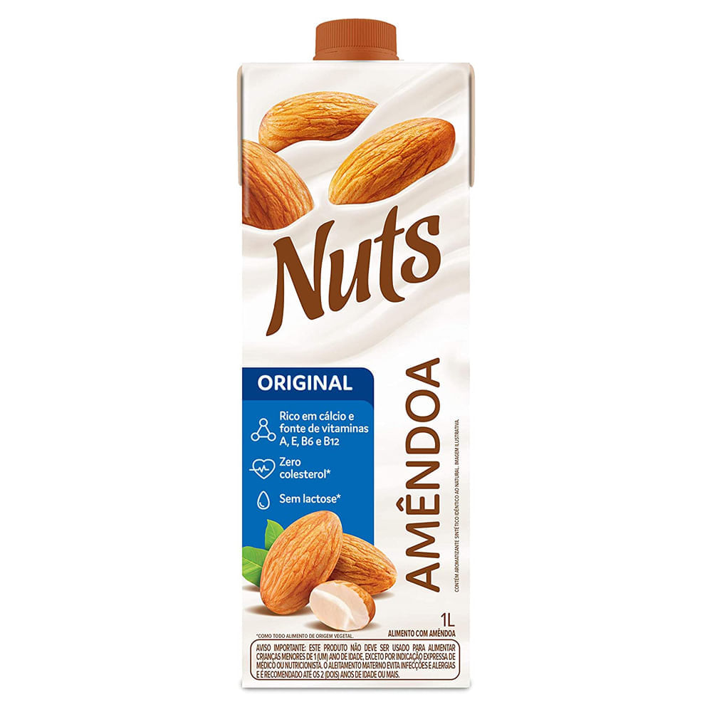 Bebida de Amêndoas Nuts Original 1L