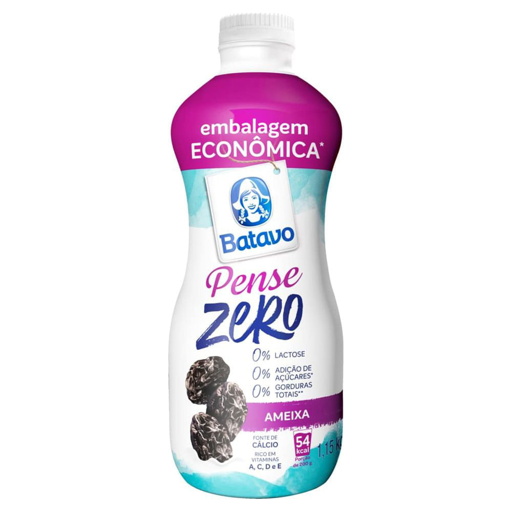 Iogurte Batavo Pense Zero Ameixa 1,5kg