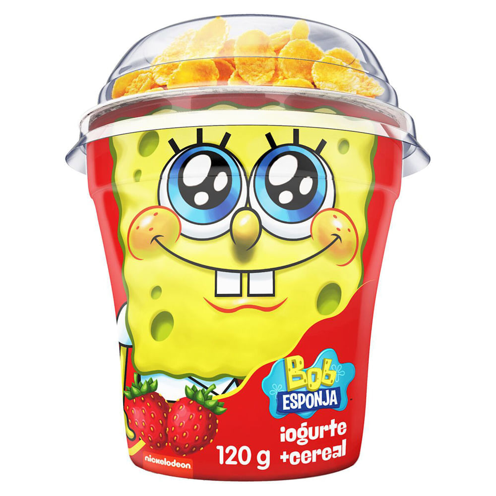Iogurte Batavo Bob Esponja Morango com Cereais 120g