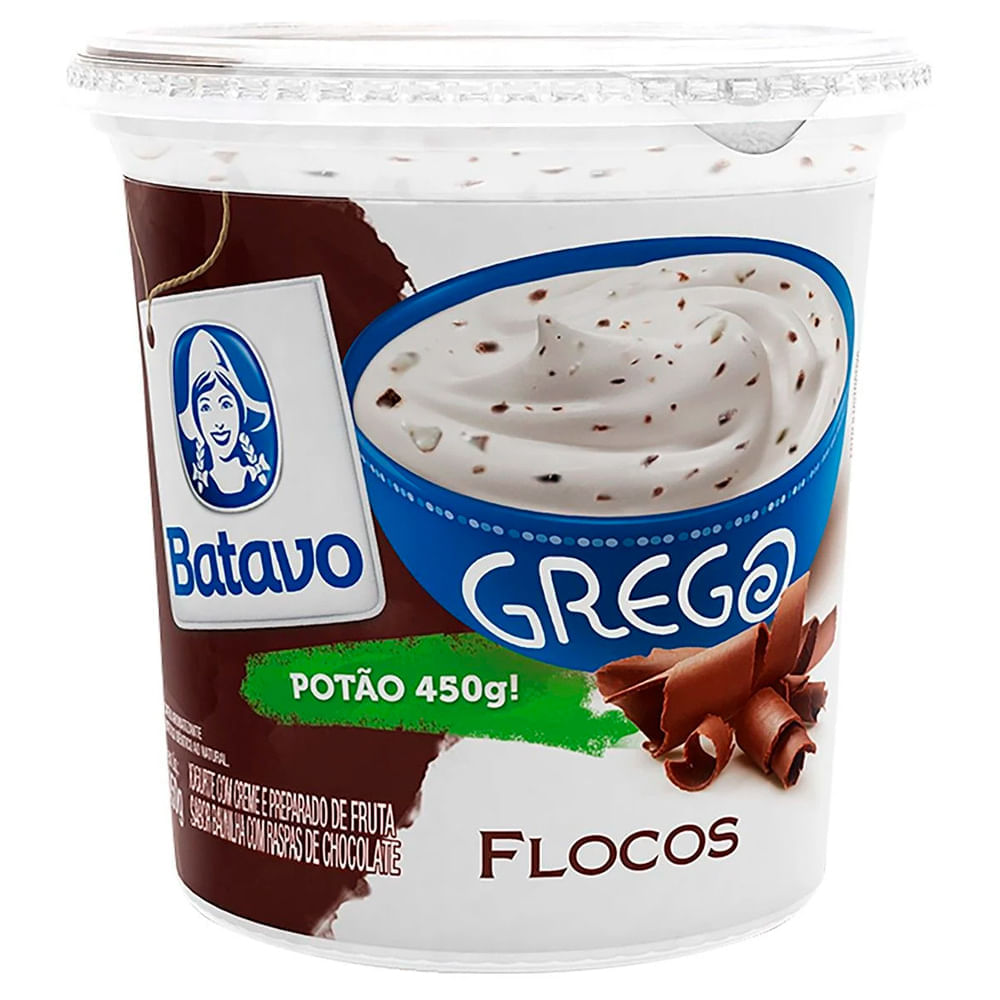 Iogurte Grego Batavo Flocos 450g