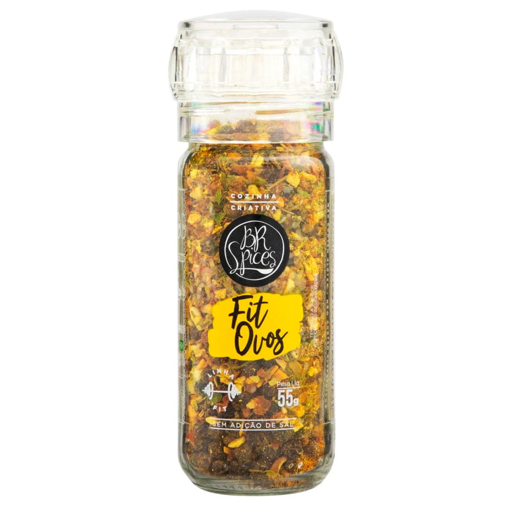 Tempero Pronto BR Spices Mix Especiarias Fit Ovos Moedor 55g