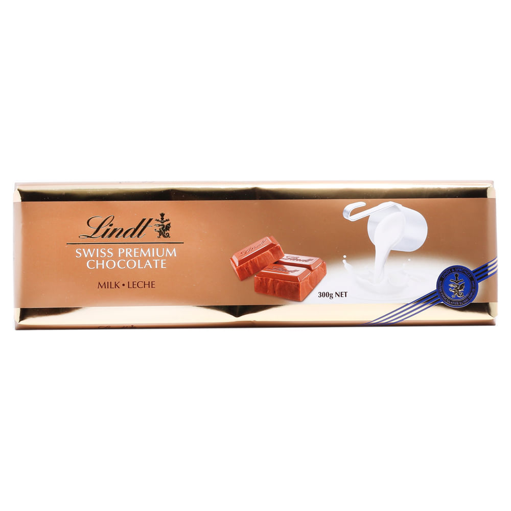 Chocolate em Barra Lindt Swiss Premium Ao Leite 300g