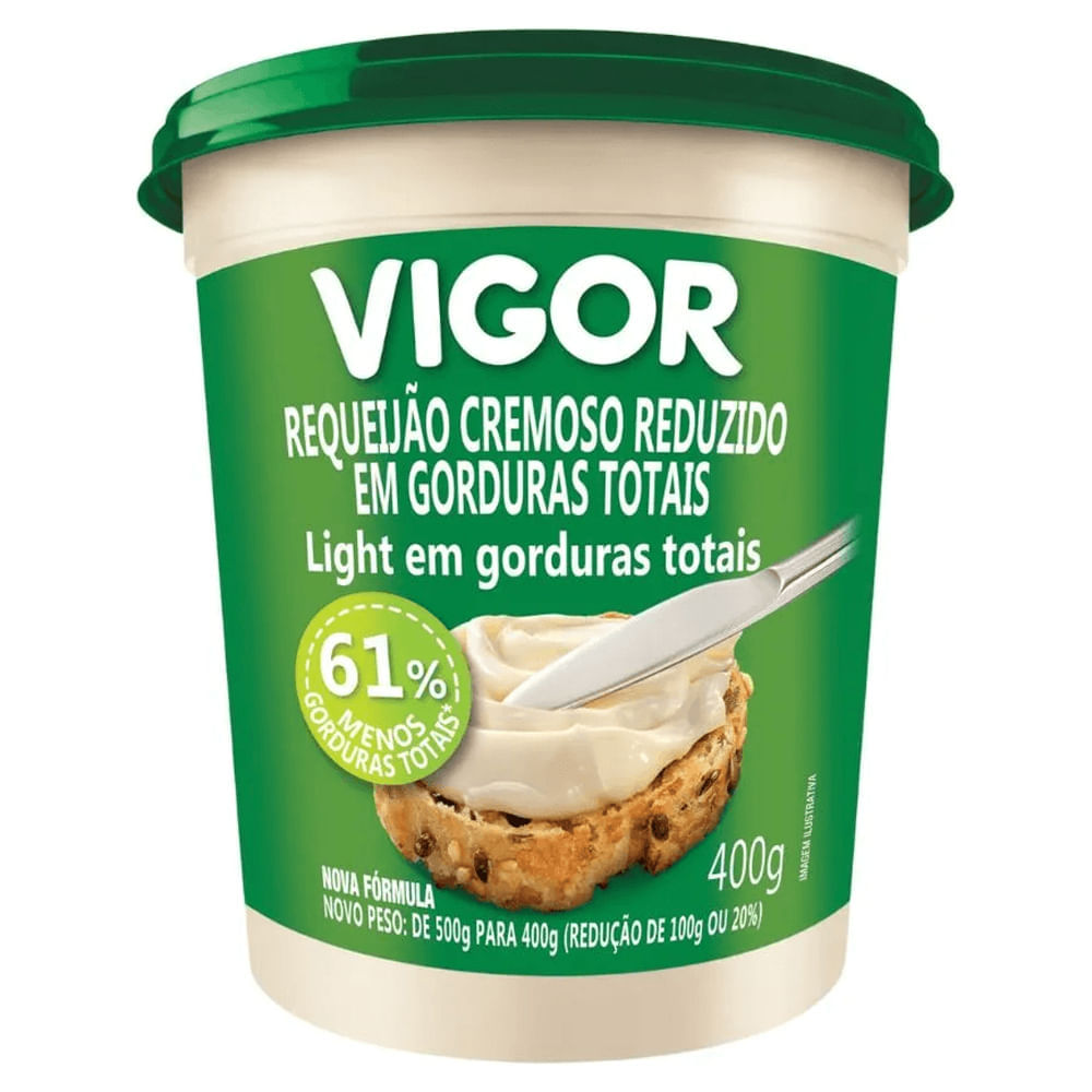 Requeijão Cremoso Vigor Light 400g