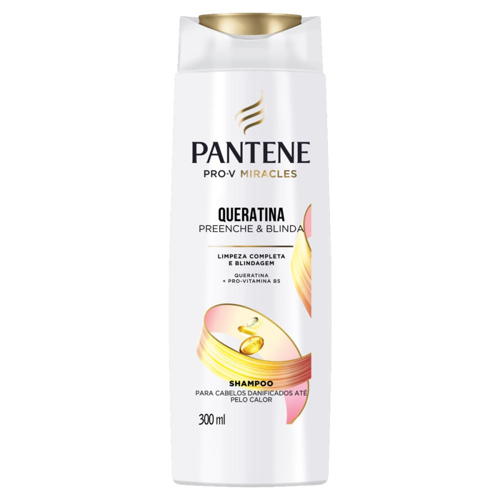 Shampoo Pantene Queratina Preenche e Blinda 300ml