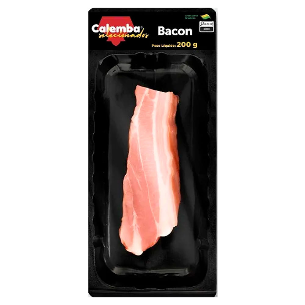 Bacon Suíno Calemba Selecionados Pedaço 200g