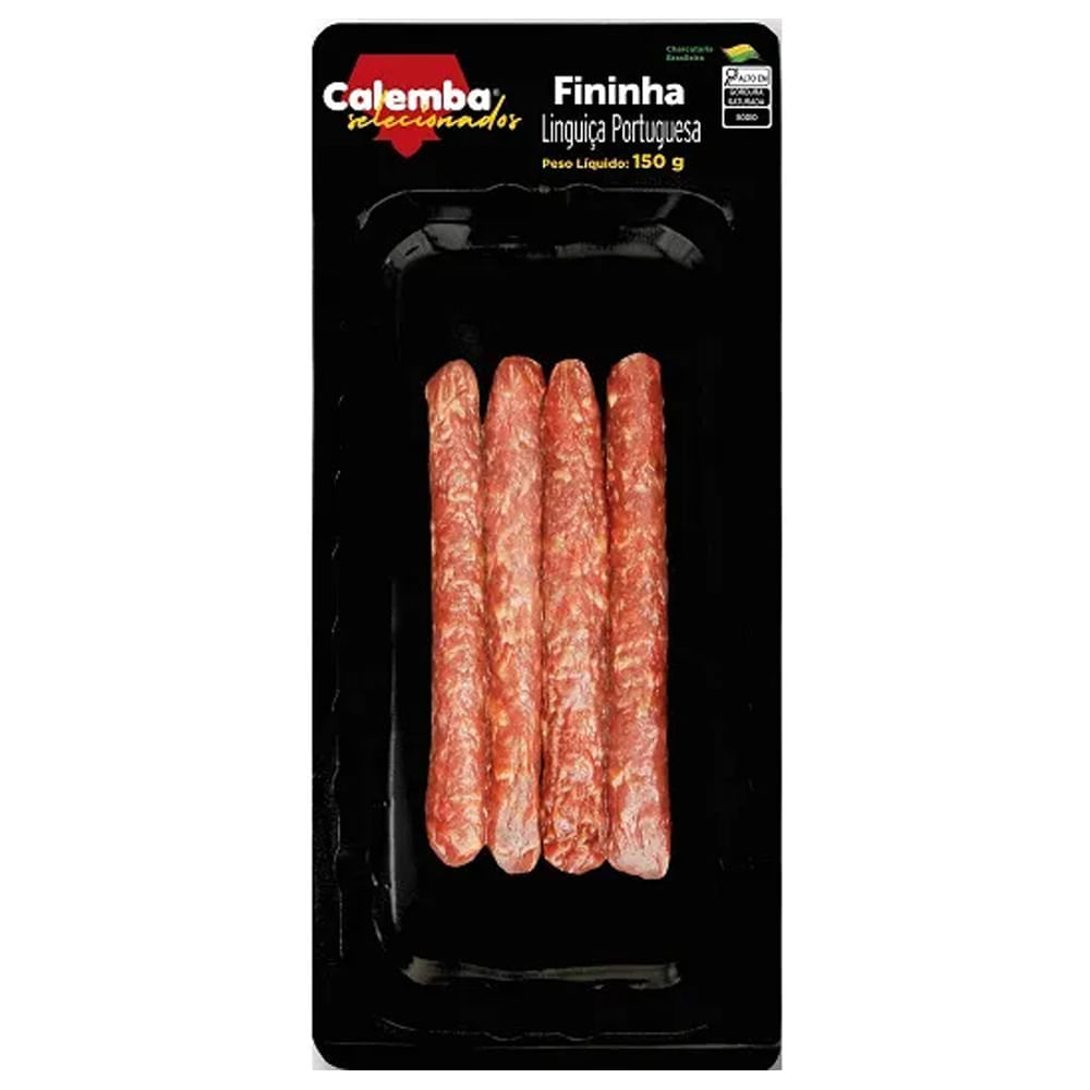 Linguiça Portuguesa Calemba Selecionados Fininha 150g