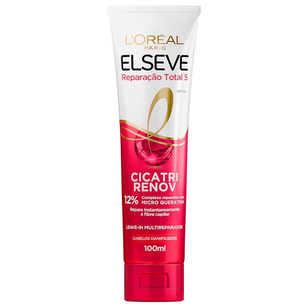 Leave-in Elseve Reparação Total 5 Cicatri Renov 100ml