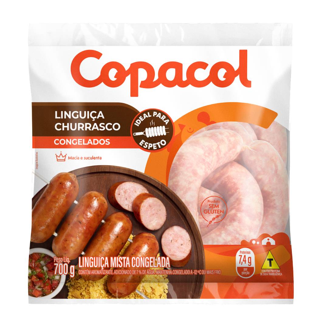 Linguiça para Churrasco Copacol Congelada 700g