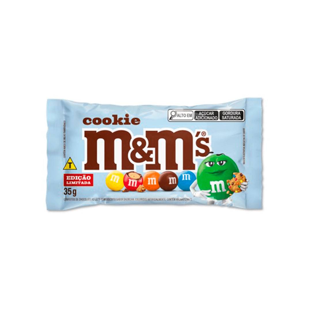Confeito M&Ms de Chocolate ao Leite com Cookie 35g