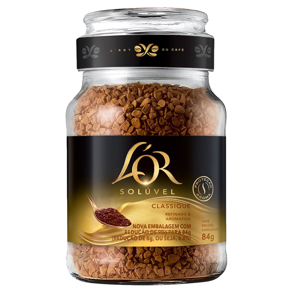Café Solúvel Lor Classique Vidro 84g