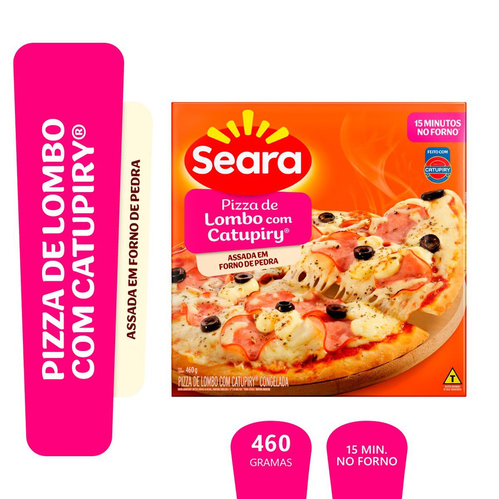 Pizza Congelada Seara Lombo com Catupiry 460g