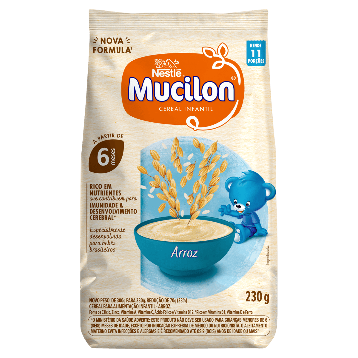 Cereal Infantil Mucilon Arroz 230g