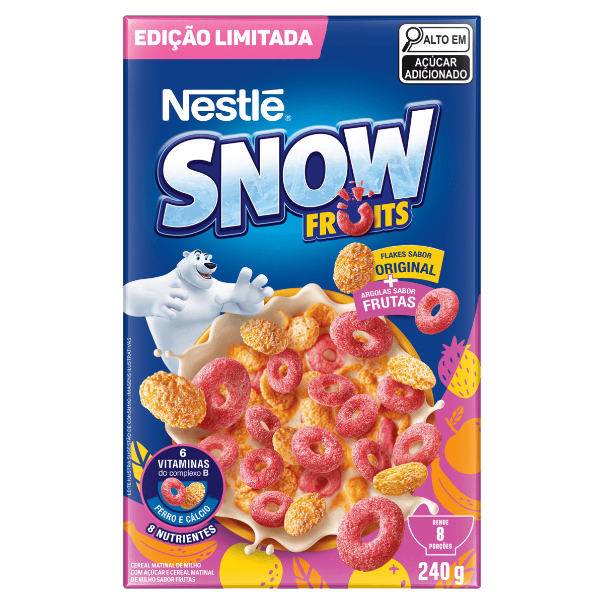 Cereal Matinal Nestlé Snow Fruits 240g