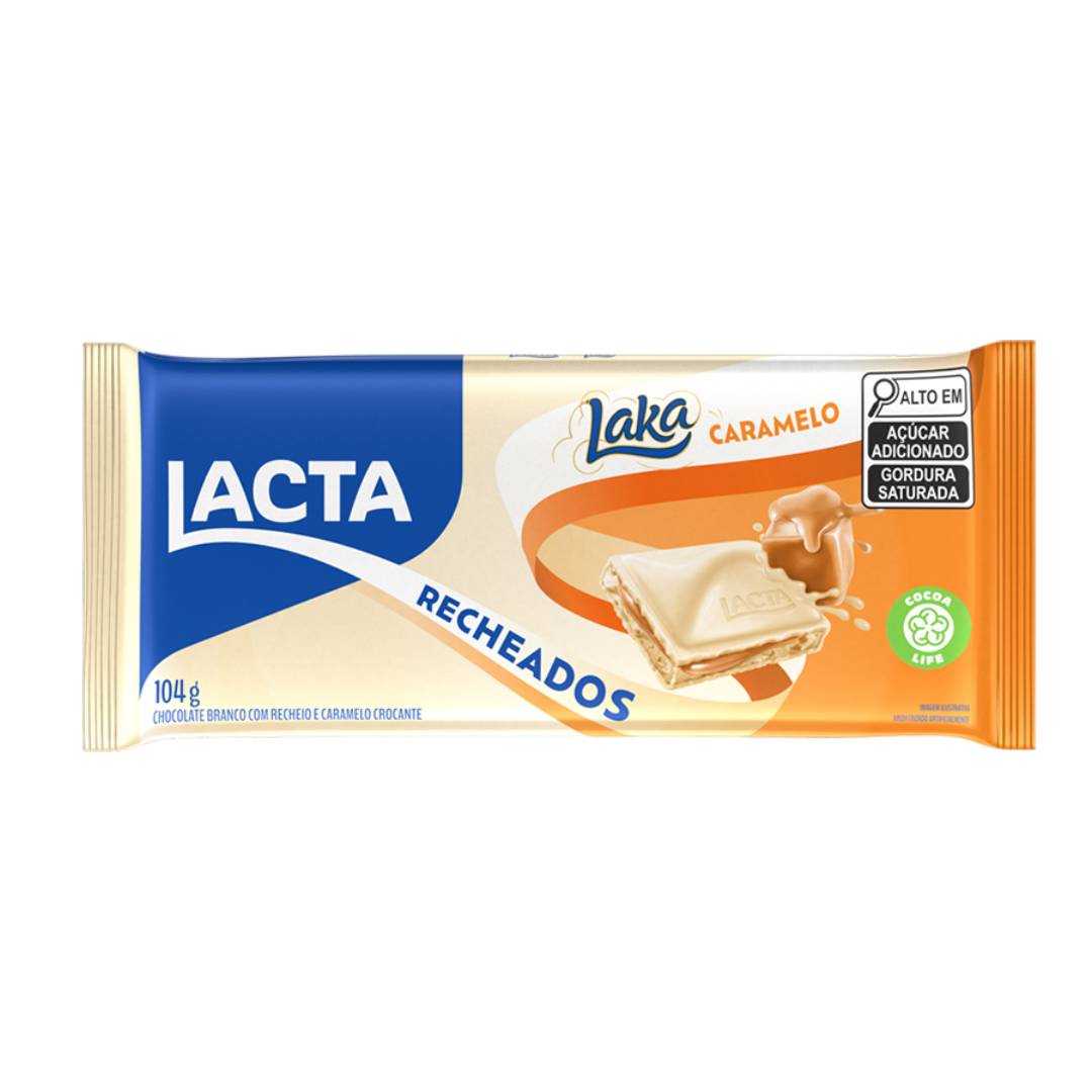 Chocolate Lacta Laka Recheado com Caramelo 104g