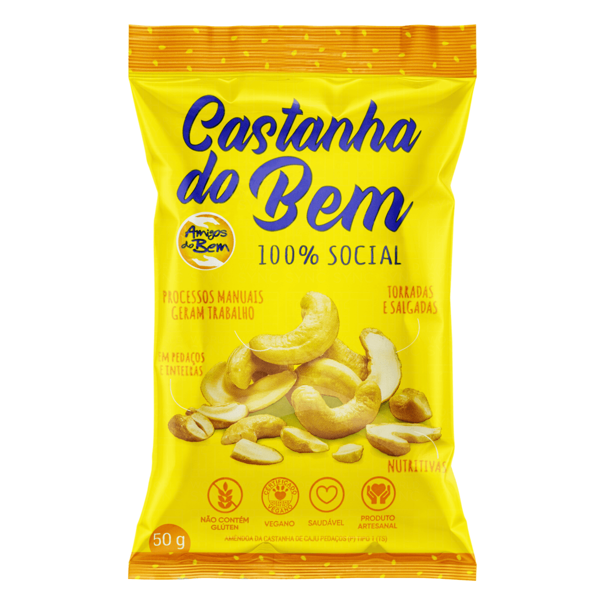 Amêndoa da Castanha de Caju Amigos do Bem 50g