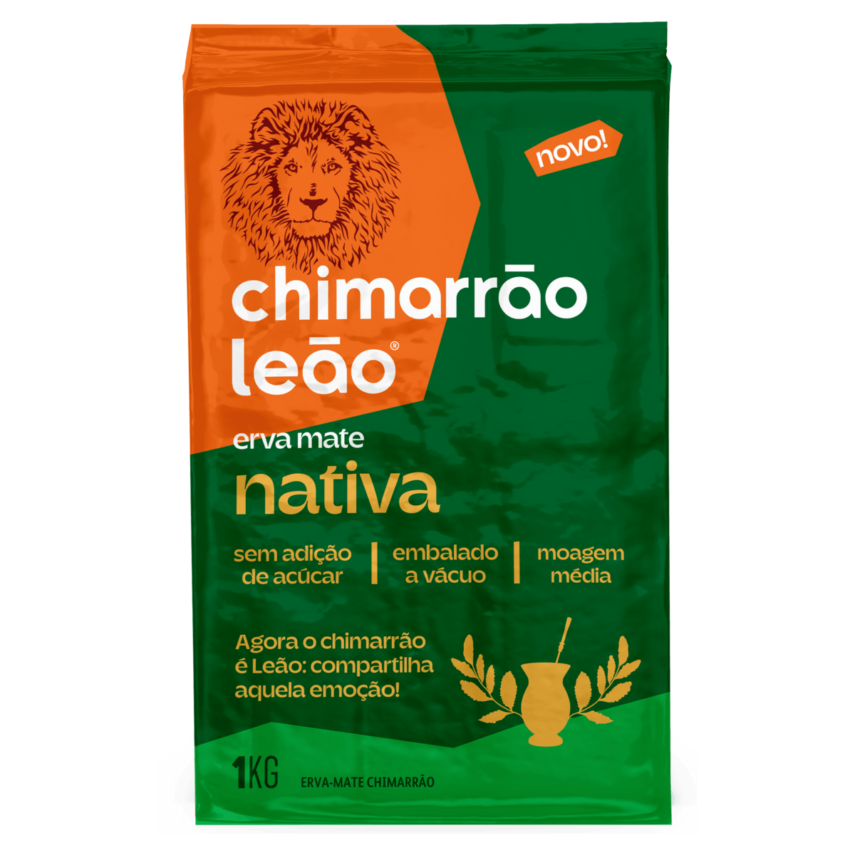 Erva Mate Leão Nativa Chimarrão Vácuo 1kg