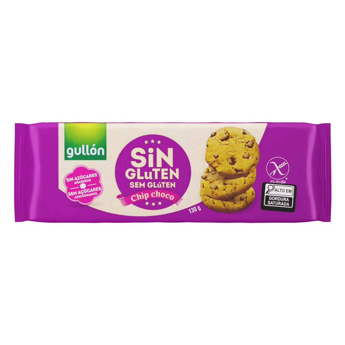 Biscoito Cookie com Gotas de Chocolate sem Glúten Gullón 130g