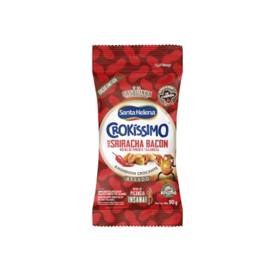 Amendoim Crokissimo Santa Helena Sriracha Bacon 90g