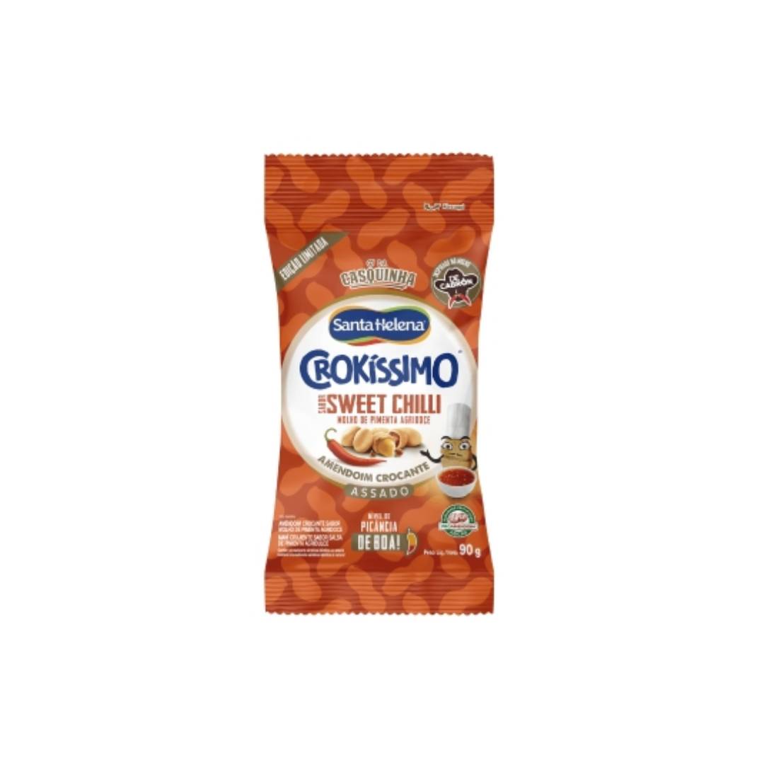 Amendoim Crokissimo Santa Helena Sweet Chilli Assado 90g